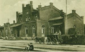 Der Ibbenbürener Bahnhof um 1910.