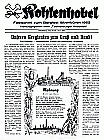 Kohlenhobel - Festschrift zum Bergfest Ibbenbüren 1953