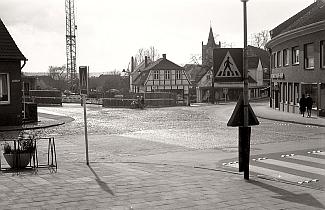 Blick über die Bahnhofstraße - Oststraße - 1969