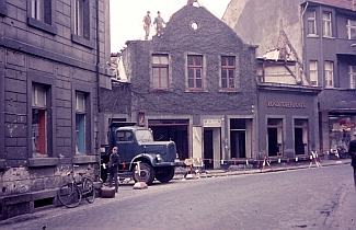 Blick in die der Große Straße - Abbruch Haus Möhlmann - 1962