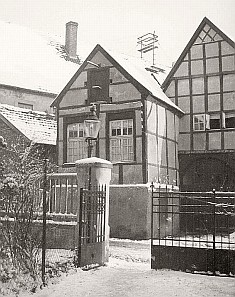 Kanalstraße - Haus Kröner (Rückseite) im Winter 