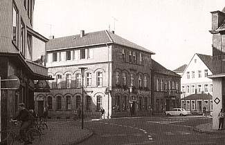 Blick aus der Bahnhofstr. auf den Oberen Markt - 1971