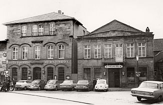 Oberer Markt - Hotel Haus Bernhardt - Hotel zum Adler - Um 1967