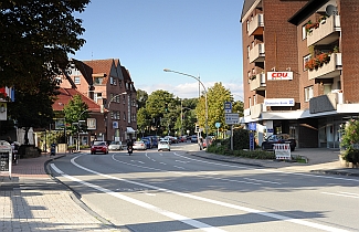 Blick aus der Oststraße zur Bahnhofstraße  - 2013
