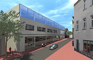 Entwurf von Blom Architects „Top-Center“ - Kanalstraße 