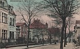 Die Breite Straße in Ibbenbüren auf  einer alten Postkartenansicht
