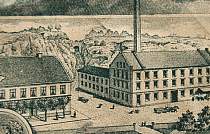 Nach dem Brand von 1888.  Wohnhaus von Heinrich Wolff hat nun ein  anderes Dach und andere Freitreppe