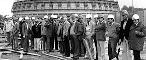 Im Juni 1982 besichtigte der Ibbenbürener Bauausschuss  die Kraftwerk-Baustelle
