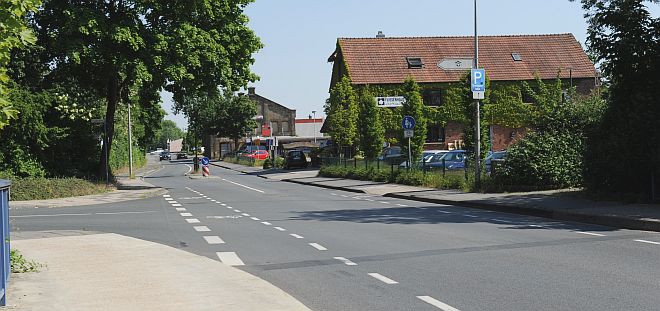 "Eingang" Laggenbecker Straße (K 19) Blick nach Osten