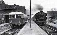 TWE mit eigenem Gleis im Bahnhof Ibbenbüren - 1966
